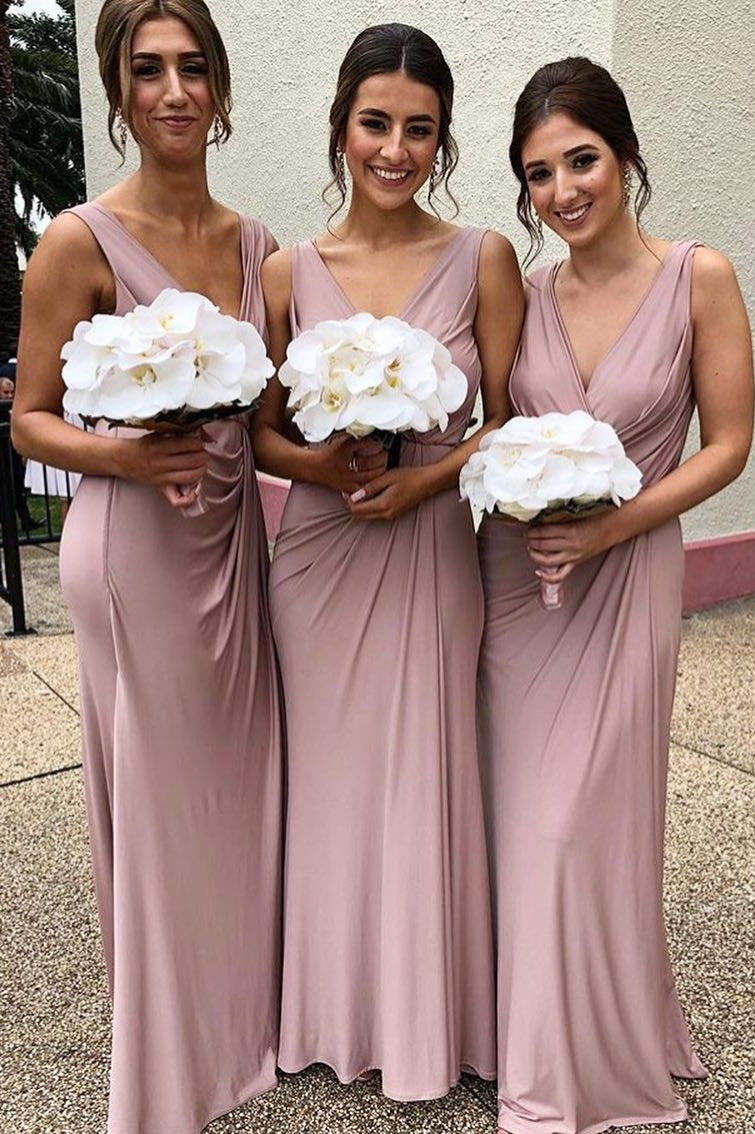 Draped Bridesmaid Dress