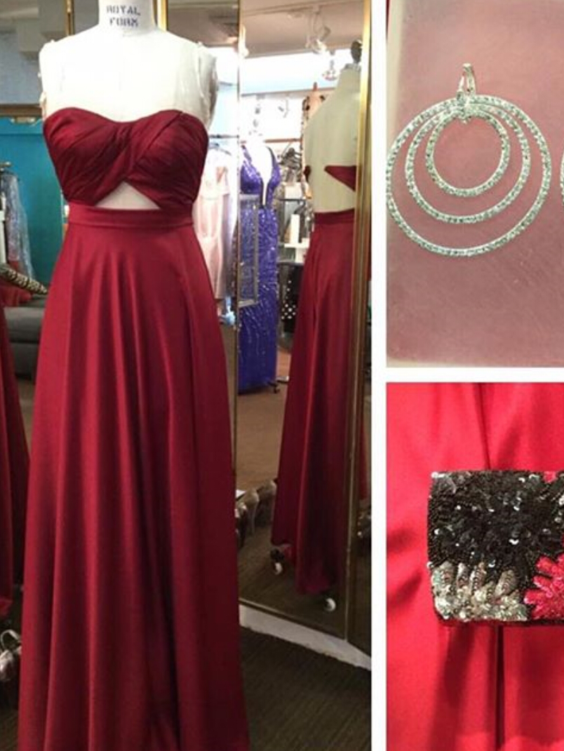 Sweeetheart Cut Full Length Prom Dress