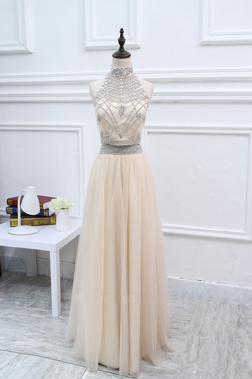 Champagne two outlet piece dress